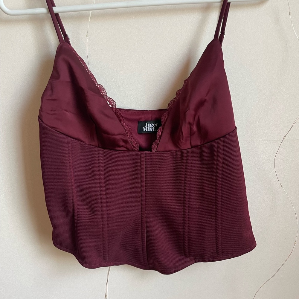 Maroon Spaghetti strap top